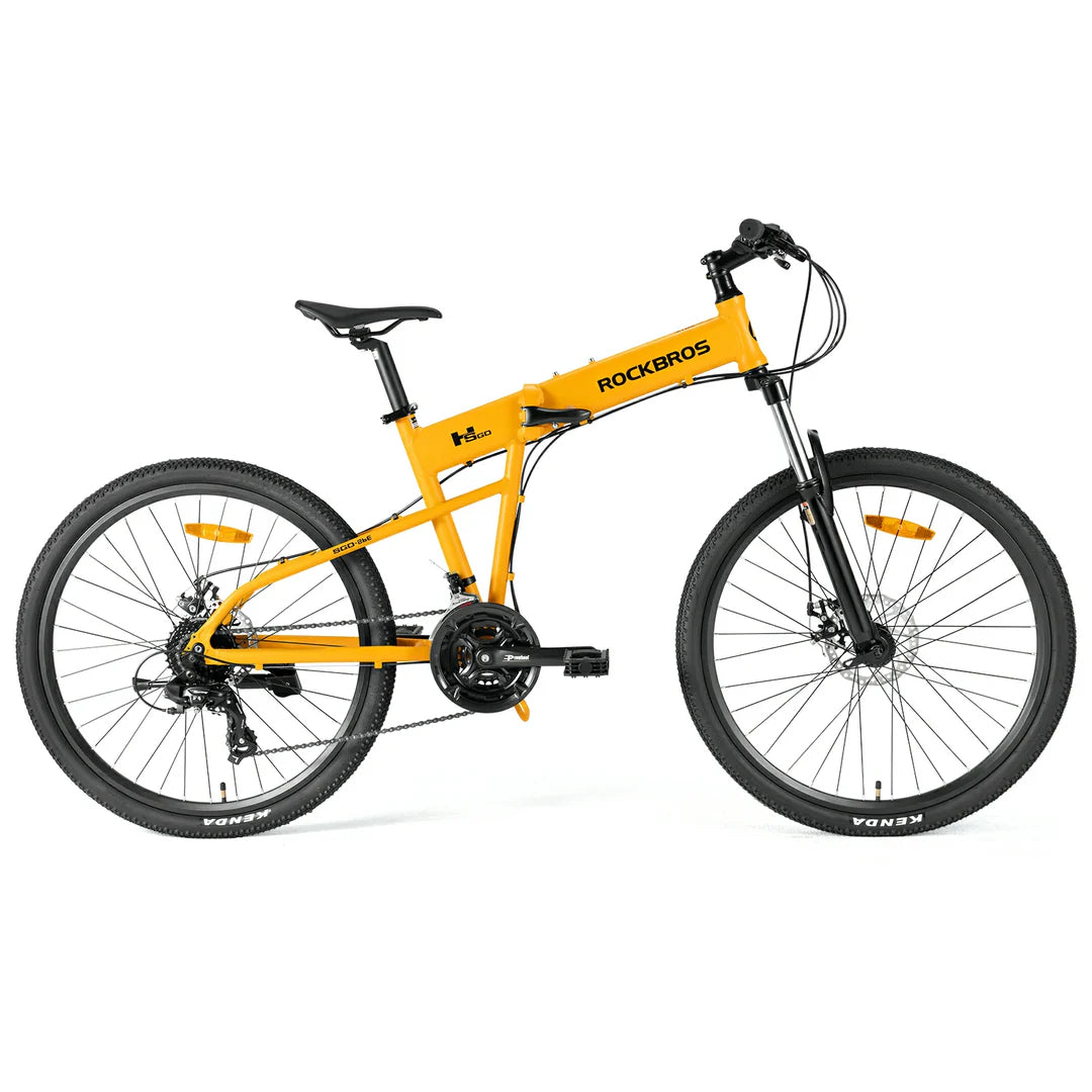 ROCKBROS SGD 26-calowy aluminiowy składany rower górski Rower GórskiŻółty