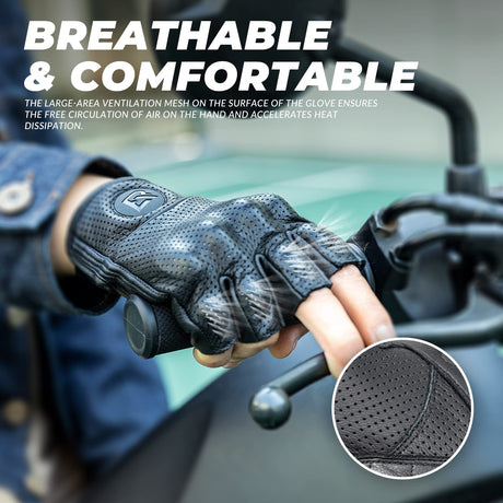 ROCKBROS ROCKBROS Rękawiczki rowerowe Półpalczaste rękawiczki rowerowe Rękawiczki antypoślizgowe amortyzujące wstrząsy dla mężczyzn i kobiet MTB Road Bike Rękawiczki