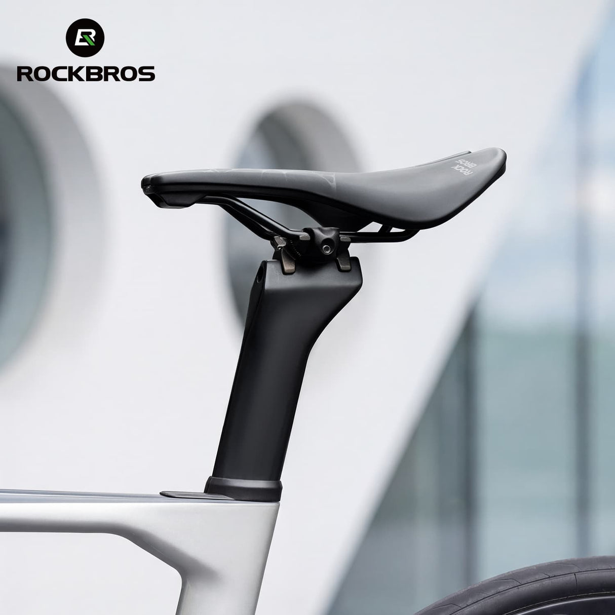 ROCKBROS Sportowe Siodełko Rowerowe Ergonomiczny Design, Pręty Cr-Mo i Wysok Siodełka rowerowe