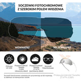 Okulary Kolarskie Bezramkowe z Soczewkami Fotochromowymi - SP359