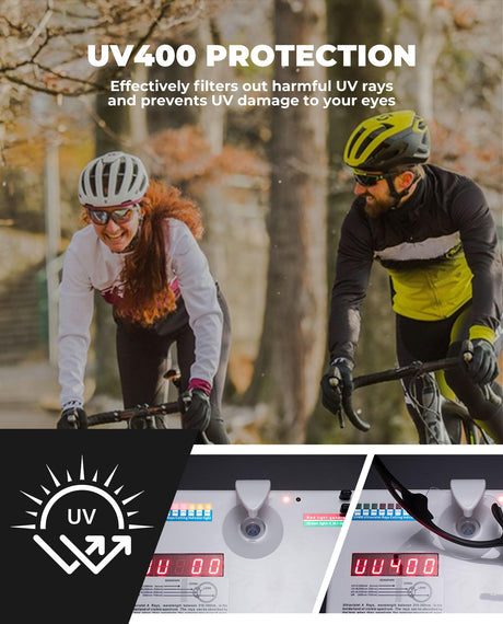 ROCKBROS Okulary Rowerowe Sportowe Przeciwsłoneczne z Polaryzacją dla Mężczyzn i Kobiet-SP32 Okulary polaryzacyjne