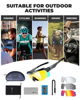 ROCKBROS Okulary Rowerowe Sportowe Przeciwsłoneczne z Polaryzacją dla Mężczyzn i Kobiet-SP32 Okulary polaryzacyjne