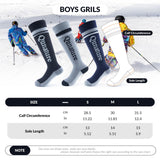 Qunature Qunature Skarpetki Narciarskie Dziecięce Skarpety Termiczne Podkolanówki Zimowe Dziewczęce/Chłopięce Termiczne 25-36-Q23-010 Skarpetka
