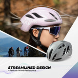 ROCKBROS ROCKBROS Kask Rowerowy Uniwersalny Męski Damski Kask Rowerowy Szosowy 58-62 cm Regulowany Kask na Rower Miejski Kask Wszechstronny Oddychający Wentylacja Unisex Dorośli Kaski