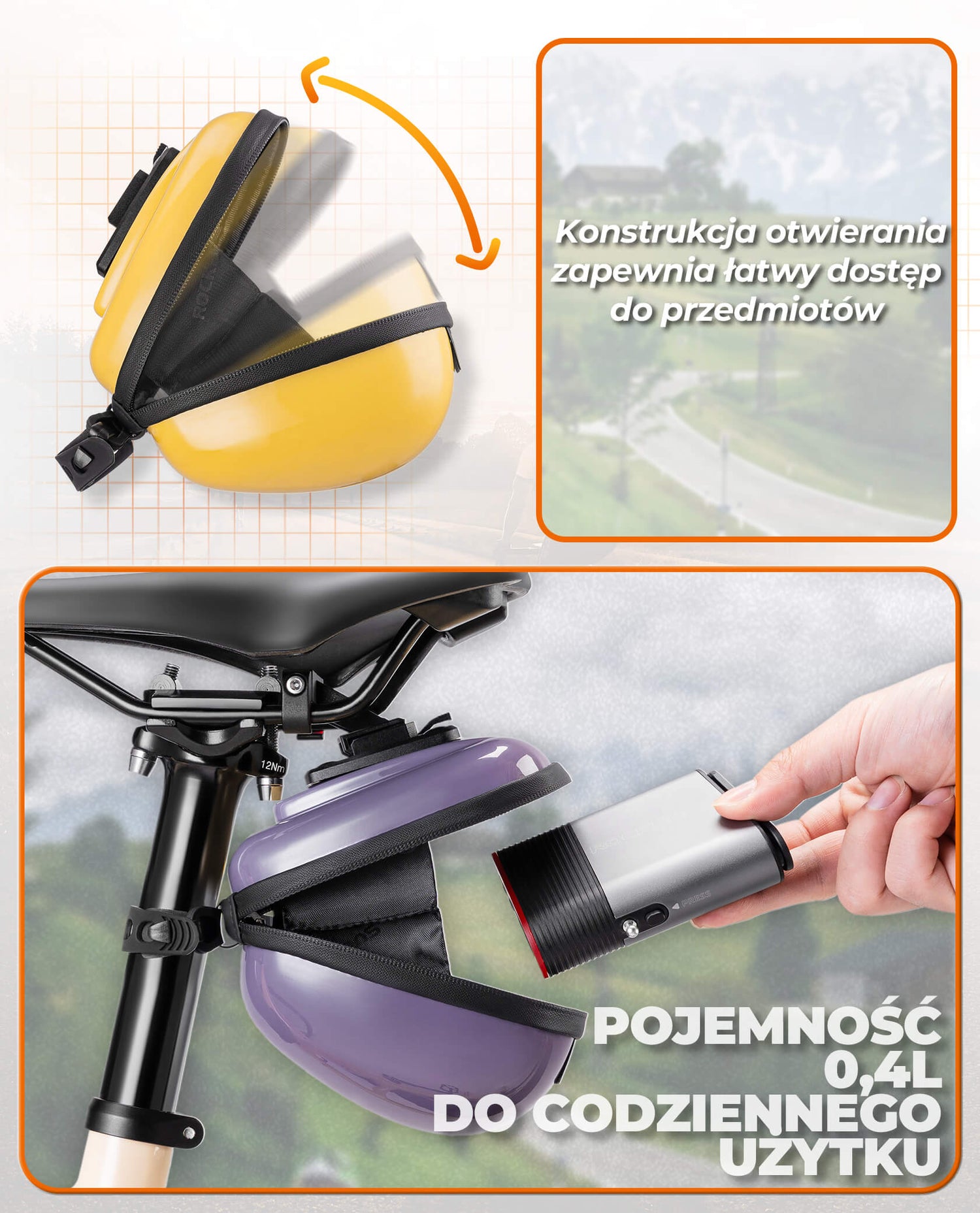 Torby Podsiodłowe Twarda Skorupa Beetle  C56