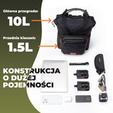 Torby na Kierownicę Składany Wielofunkcyjny Plecak Rowerowy 11,5L