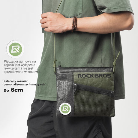 ROCKBROS Tyvek® Torby na kierownicę — wodoodporna przyjazny dla środowiska z paskiem na ramię