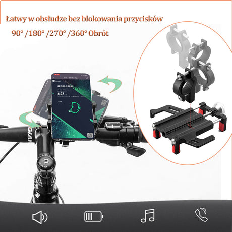 Uchwyty Na Telefon Stop Aluminium