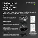 ROCKBROS Kask Rowerowy Rekreacyjny Zdejmowany Daszek I Gogle Magnetyczne-ZK-099 Kaski