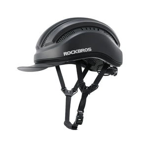 ROCKBROS Kask Rowerowy Rekreacyjny Zdejmowany Daszek I Gogle Magnetyczne-ZK-099 KaskiCzarny