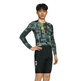 Velonuts Velonuts Męska Koszulka Rowerowa Ultra Short Z Długim Rękawem Zielona Fahrradtrikot