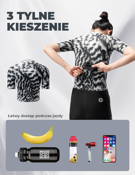 Velonuts Velonuts Damska Koszulka Rowerowa Extra Short Krótki Rękaw Koszulki