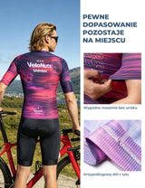 Velonuts Velonuts Męska Koszulka Rowerowa Velonuts Extra Short Krótki Rękaw, Fioletowa Koszulki