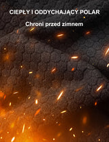 Wiatroszczelna zimowa koszulka rowerowa z długim rękawem i polarem dla kobiet i mężczyzn