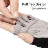 ROCKBROS ROCKBROS Rękawiczki Rowerowe z Połowy Palców Antypoślizgowe Amortyzujące Wstrząsy bez Palców Odblaskowe Jazda na Motocyklu Wędrówki Wędkarstwo Trening Rękawiczki