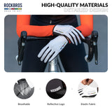 ROCKBROS Road-to-Sky Rękawiczki Kolarskie z Ekranem Dotykowym na Cały Palec Oddychające-TLS001 Rękawiczki