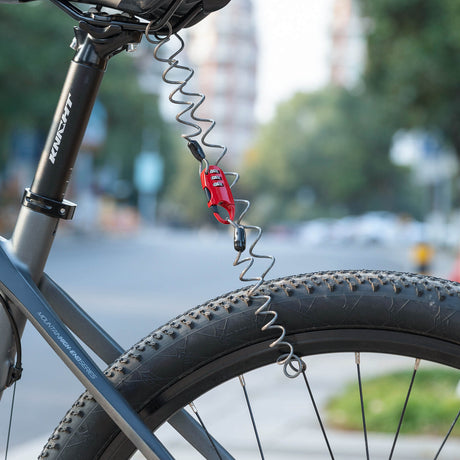 Zapięcie do Kasku Rowerowego Trzycyfrowe Hasło Długość 90cm