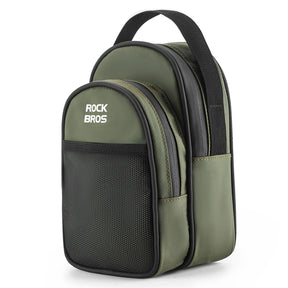 ROCKBROS Torba na Kierownicę do Roweru Składanego 1,8L, z Klamrą Montażową-W014 Torby na kierownicęMatowy zielony