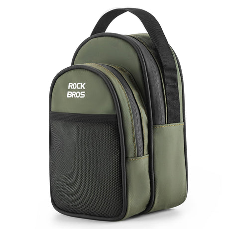 ROCKBROS Torba na Kierownicę do Roweru Składanego 1,8L, z Klamrą Montażową-W014 Torby na kierownicęMatowy zielony