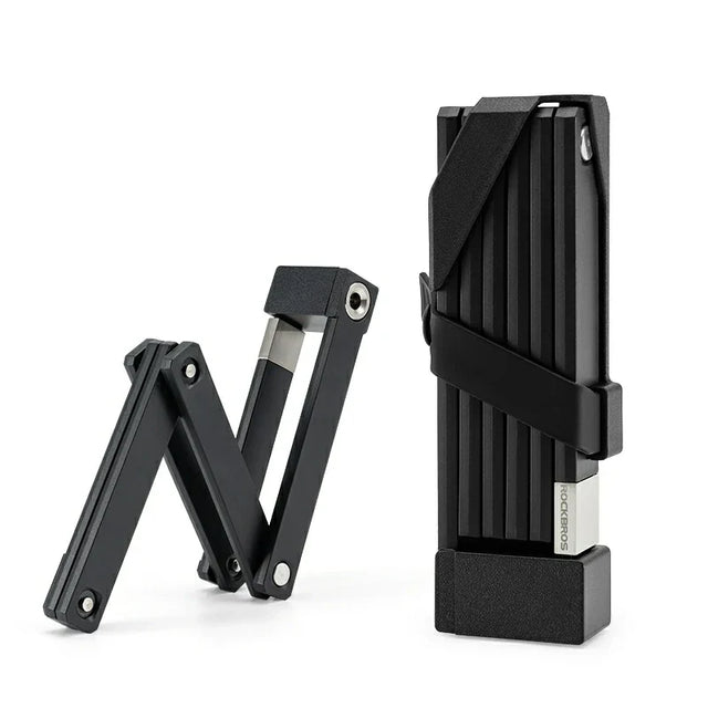 ROCKBROS mini folding bike lock with mount