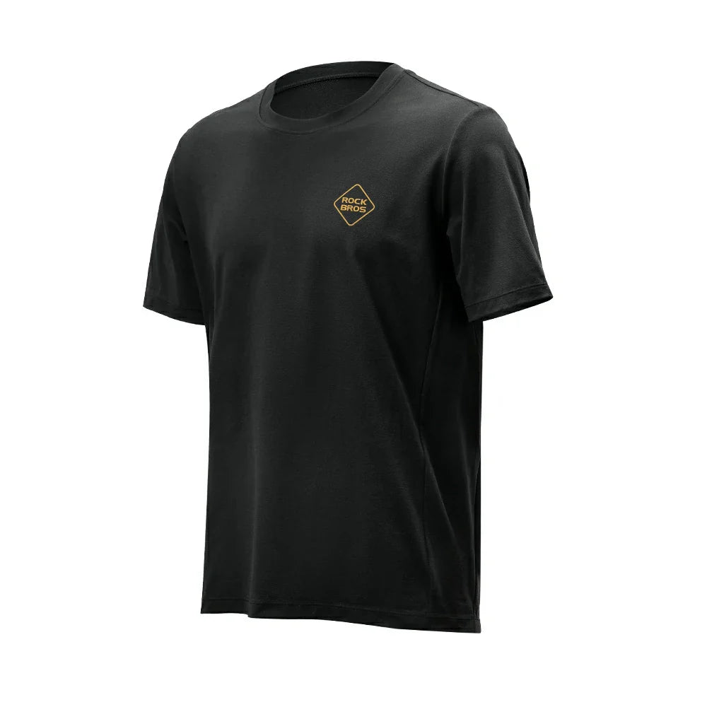 ROCKBROS Męska I Damska Szybkoschnąca Oddychająca Koszulka Rowerowa Casual - YDDX017 KoszulkiCzarny EU Size XS (Asian Size S)