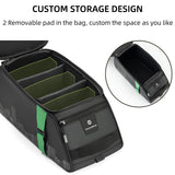 ROCKBROS ROCKBROS Torba na Bagażnik Rowerowy na Tyłu, Duża Pojemność 4 L, Torba Transportowa, Wodoodporna, z Osłoną Przeciwdeszczową, Odblaskowa, Trwała, Zdejmowana przegroda I Paskiem na Ramię Torby na bagażnik