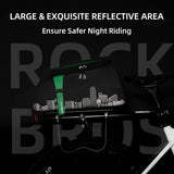 ROCKBROS ROCKBROS Torba na Bagażnik Rowerowy na Tyłu, Duża Pojemność 4 L, Torba Transportowa, Wodoodporna, z Osłoną Przeciwdeszczową, Odblaskowa, Trwała, Zdejmowana przegroda I Paskiem na Ramię Torby na bagażnik