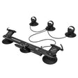electric suction cup car roof bike rack for 3 bikes quick release aluminium alloy mount
