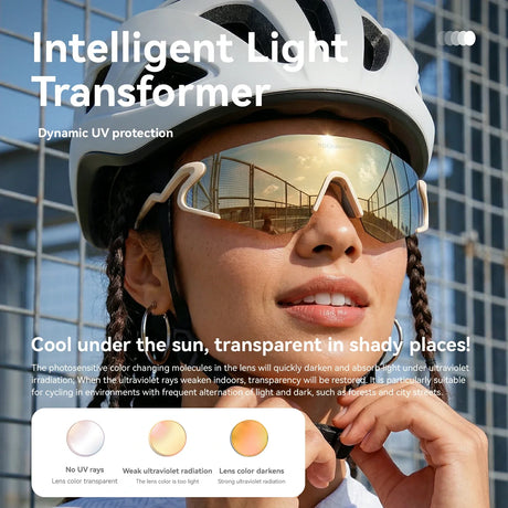 Photochromic Cycling Sunglasses with UV400 Protection