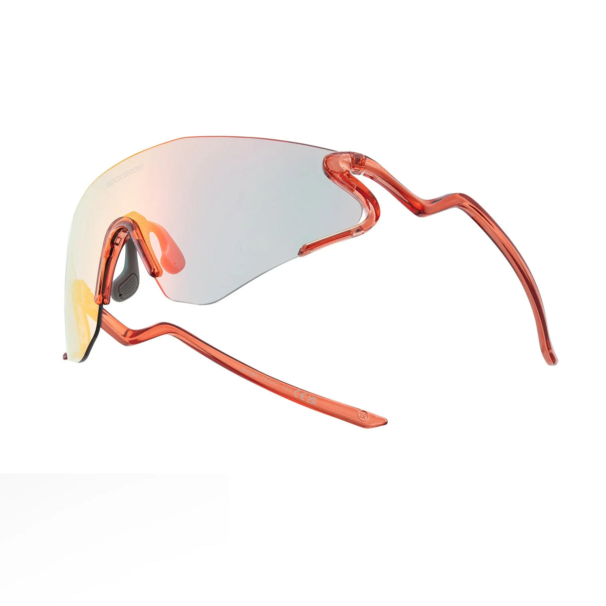 Photochromic Cycling Sunglasses with UV400 Protection#Color_Red