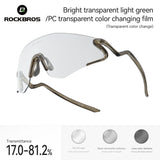 Photochromic Cycling Sunglasses with UV400 Protection#Color_Black