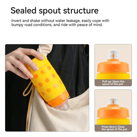 ROCKBROS Kompaktowy Bidon Rowerowy 430ml Bidony