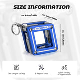 ROCKBROS Narzędzie 8 w 1 do Naprawy, Wielofunkcyjne, Przenośne Narzędzia do naprawy roweru