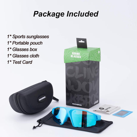 ROCKBROS ROCKBROS Sportowe Okulary Przeciwsłoneczne, Fotochromowe, Okulary Rowerowe z Ochroną UV400, Okulary Rowerowe do Aktywności na Świeżym Powietrzu,Jazda na Rowerze, Jazda Samochodem, Golf, Unisex Rękawiczki