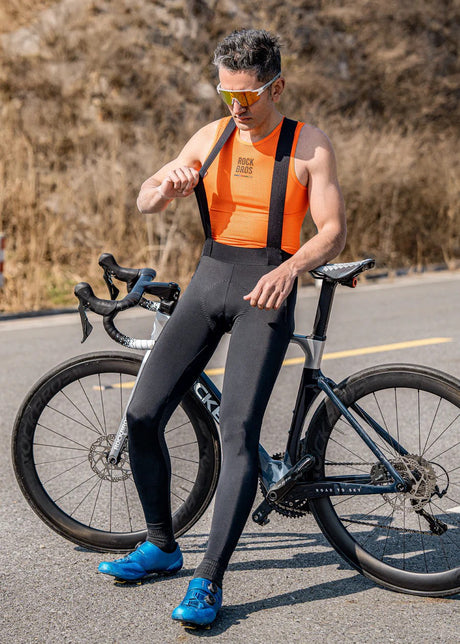 ROCKBROS ROAD TO SKY Męskie Spodenki Kolarskie z Szelkami Getry