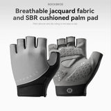 ROCKBROS S424 Half Finger Bike Gloves Breathable Cycling Gloves