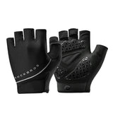 ROCKBROS S424 Half Finger Bike Gloves Breathable Cycling GlovesBlack M