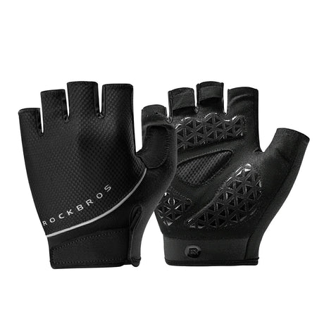 ROCKBROS Rękawiczki Rowerowe Krótkie Żelowe SBR - S424 RękawiczkiCzarny M