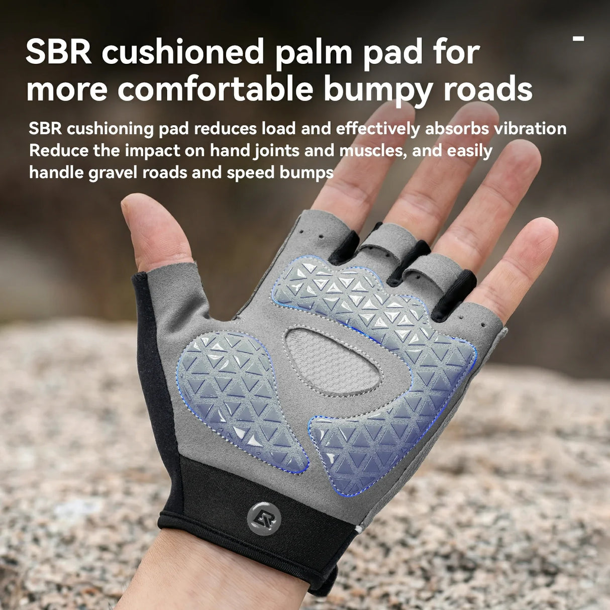 ROCKBROS S424 Half Finger Bike Gloves Breathable Cycling Gloves