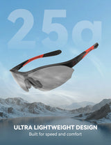 ROCKBROS Lekkie Okulary Sportowe z 3 Wymiennymi Soczewkami – SP402 Okulary i gogle