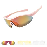 ROCKBROS Lekkie Okulary Sportowe z 3 Wymiennymi Soczewkami – SP402 Okulary i gogle