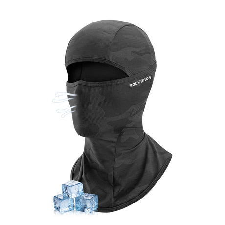 ROCKBROS ROCKBROS Summer Ice Silk Balaclava Face Mask KominiarkiBlack