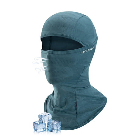 ROCKBROS ROCKBROS Summer Ice Silk Balaclava Face Mask KominiarkiDark Green