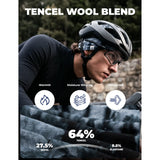Czapka rowerowa z Tencelu i wełny merino pod kask