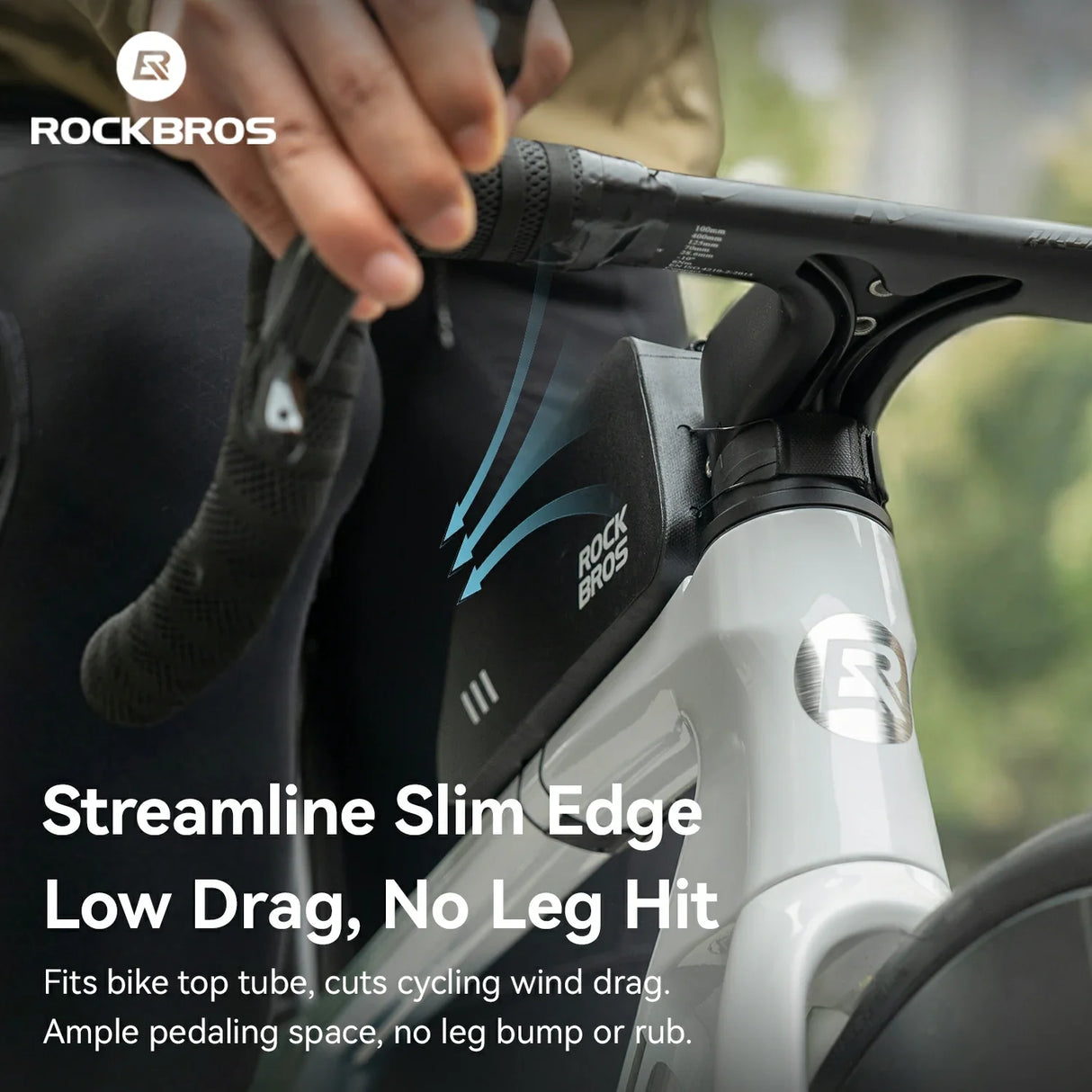 ROCKBROS 100% Wodoodporna Torba Na Ramę Roweru 0,9 L - AS-172 Torby na ramę