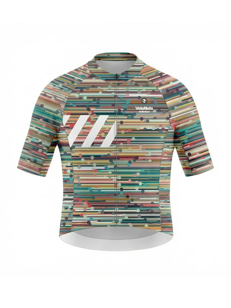 Velonuts Velonuts Koszulki Damska i Męska - Retro Signal KoszulkiConfetti Stripe 2XS Damskie