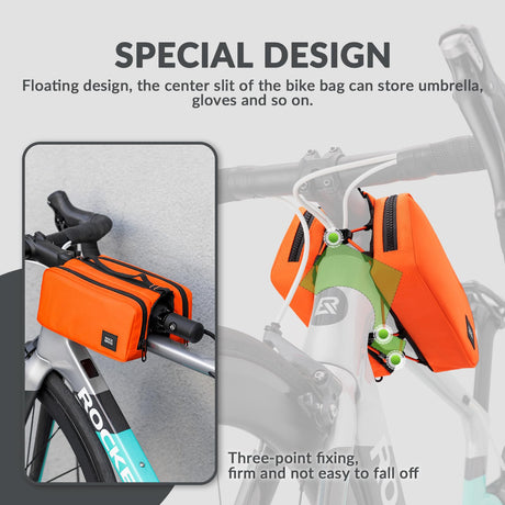 ROCKBROS Torba na Ramę Roweru Torba do Przechowywania Ramy z Paskiem na Ramię-071 Torby na kierownicę